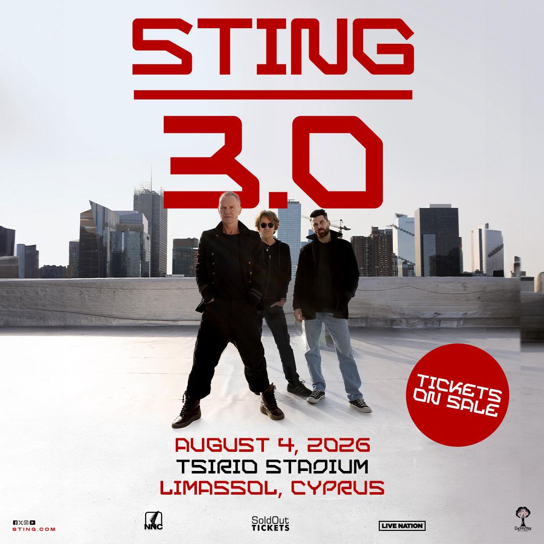 STING στην Κύπρο: Άνοιξε η Προπώληση και τα Εισιτήρια Εξαφανίζονται!