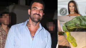 Δημήτρης Αλεξάνδρου: Έδωσε στο φίδι του το όνομα της συντρόφου του – Δείτε την αντίδρασή της