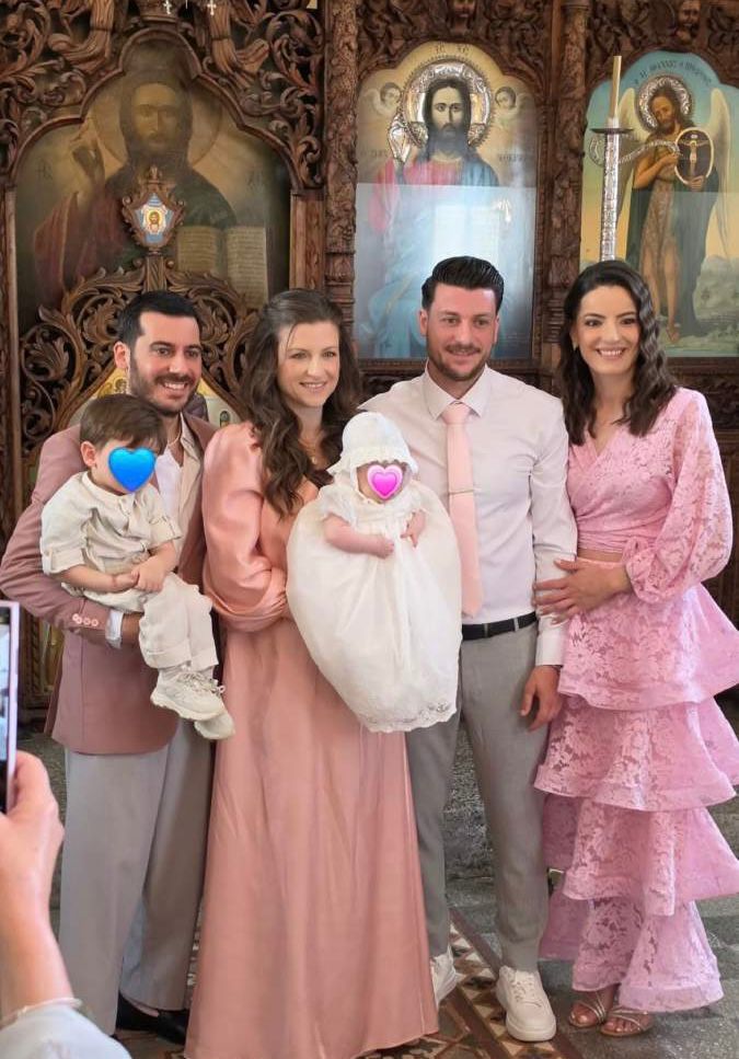 Νίκη Δραγούμη – Βασίλης Χαραλάμπους: Η παραμυθένια βάφτιση της κόρης τους, Δάφνης (Δείτε φωτογραφίες)