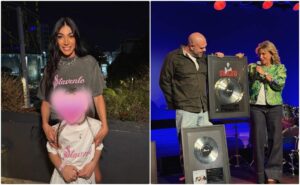 Ήβη Αδάμου: Με την κόρη της Ανατολή-Νεφέλη στην στην απονομή του νέου album του Μιχάλη Κουινέλη (Δείτε φωτογραφίες)