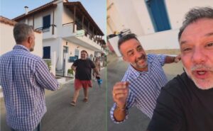 Μιχάλης Σοφοκλέους & Γρηγόρης Αρναούτογλου: Η απρόσμενη συνάντηση στην Ελαφόνησο που συνοδεύτηκε από πειράγματα
