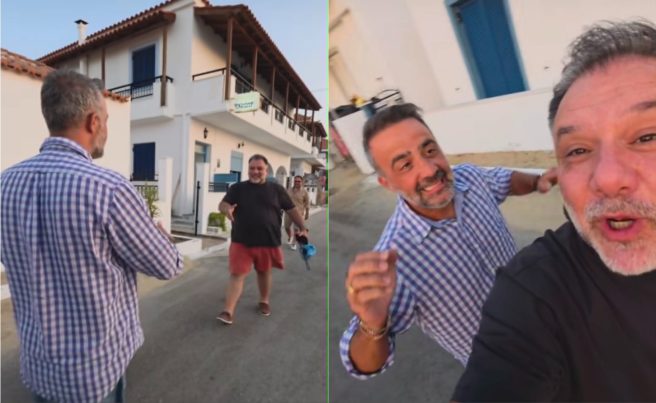 Μιχάλης Σοφοκλέους & Γρηγόρης Αρναούτογλου: Η απρόσμενη συνάντηση στην Ελαφόνησο που συνοδεύτηκε από πειράγματα