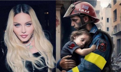 Η Μαντόνα δημοσίευσε το viral σκίτσο με τον άντρα της ΕΜΑΚ και το παιδάκι! Συγκίνησε με τα λόγια της (Photo)