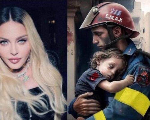 Η Μαντόνα δημοσίευσε το viral σκίτσο με τον άντρα της ΕΜΑΚ και το παιδάκι! Συγκίνησε με τα λόγια της (Photo)