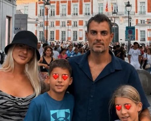 Στέλιος Χανταμπάκης: Οικογενειακή βόλτα στη Μαδρίτη με τα παιδιά