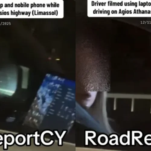 ΒΙΝΤΕΟ: Οδηγούσε στον αυτοκινητόδρομο κρατώντας κινητό και λάπτοπ