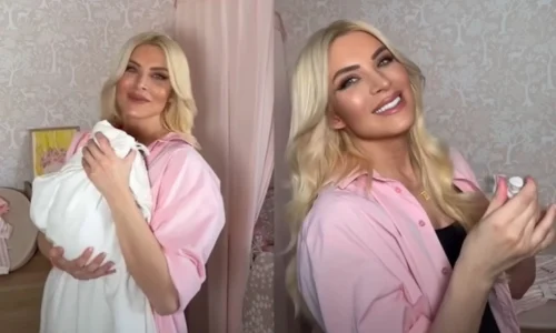 Κατερίνα Καινούργιου: Κάνει μπάνιο τη νεογέννητη κόρη της, Ξένια – Εικόνες από το παιδικό δωμάτιο