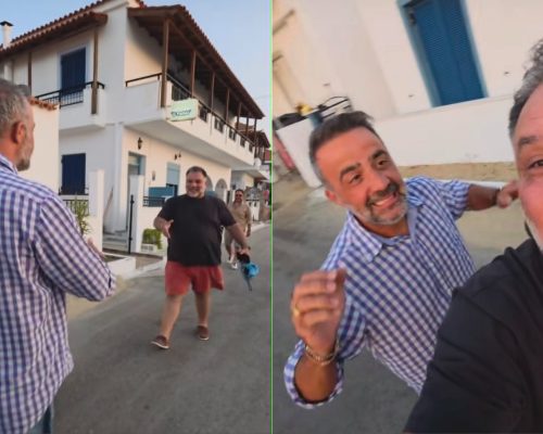 Μιχάλης Σοφοκλέους & Γρηγόρης Αρναούτογλου: Η απρόσμενη συνάντηση στην Ελαφόνησο που συνοδεύτηκε από πειράγματα