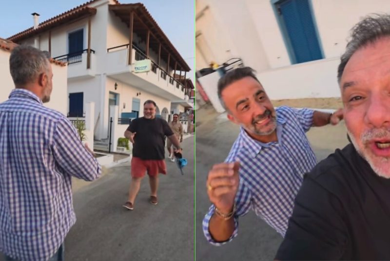 Μιχάλης Σοφοκλέους & Γρηγόρης Αρναούτογλου: Η απρόσμενη συνάντηση στην Ελαφόνησο που συνοδεύτηκε από πειράγματα