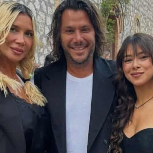 Πάολα – Σπάνια φωτογραφία με τον Φώτη Ζογλοπίτη και την κόρη τους, Παολίνα