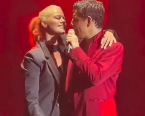 Ο Σάκης Ρουβάς ανέβασε στη σκηνή τη Ζέτα Μακρυπούλια: Το «αχ» που είπε σωστά και το τραγούδι που ερμήνευσαν, δείτε βίντεο