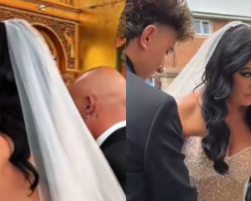Viral γάμος: Η Ελληνίδα νύφη με το τολμηρό νυφικό – «Άγιο είχε» που δεν την έδιωξε ο παπάς (Δείτε το βίντεο)