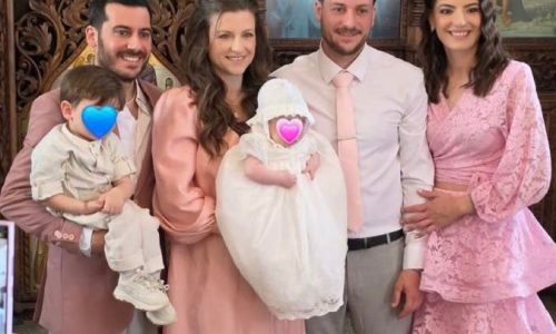 Νίκη Δραγούμη – Βασίλης Χαραλάμπους: Η παραμυθένια βάφτιση της κόρης τους, Δάφνης (Δείτε φωτογραφίες)