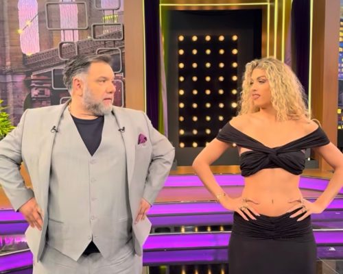 Απολαυστικό βίντεο! Η Antigoni δείχνει την χορογραφία του «Jalla» στον Γρηγόρη Αρναούτογλου (Βίντεο)