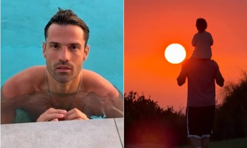 Κωνσταντίνος Αργυρός: Οι τρυφερές φωτογραφίες με τον γιο του στην Πύλο και η λεζάντα… «Σίμπα»