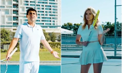 Χριστιάνα Αριστοτέλους: Το «σερβίς» στο τένις με τον Μάρκο Παγδατή και το ξεκαρδιστικό trailer της πρεμιέρας (Δείτε το βίντεο)