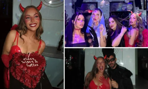 Διαβολάκι η Ανδρομάχη για τα γενέθλιά της – Ματωμένη νύφη η Γαρυφαλλιά Καληφώνη στο Halloween πάρτι (Εικόνες)