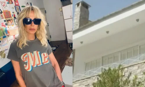 Άννα Βίσση: Η βίλα της στην Εκάλη από πέτρα, με την πισίνα και το γήπεδο τένις – Φωτογραφίες