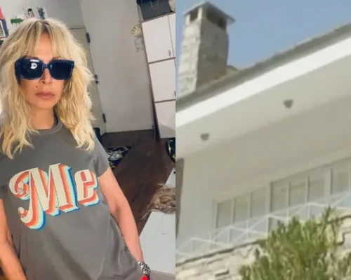 Άννα Βίσση: Η βίλα της στην Εκάλη από πέτρα, με την πισίνα και το γήπεδο τένις – Φωτογραφίες