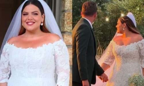 Δανάη Μπάρκα: Δεν αποχωρίζεται το νυφικό της! Πήγε για μπάνιο στην παραλία ως… νύφη και τράβηξε τα βλέμματα (Φωτογραφία)