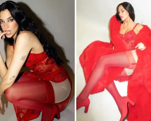 Ντούα Λίπα: Αναστάτωσε το Instagram ποζάροντας με κόκκινα εσώρουχα και γούνα