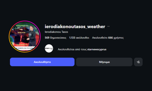 Δείτε τον Καιρό σήμερα