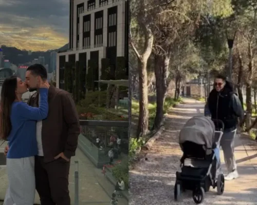 Ρουμελιώτη – Κατσούλης: Η βόλτα με παιδικό καροτσάκι – Προετοιμάζονται για τη γέννηση του γιου τους