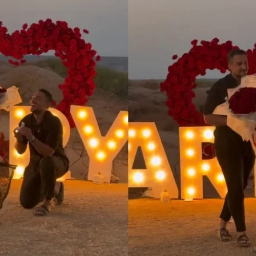 Ο Σάκης Κατσούλης έκανε πρόταση γάμου στη Μαριαλένα Ρουμελιώτη -Το ρομαντικό σκηνικό και το εντυπωσιακό μονόπετρο