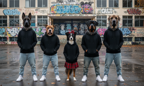 Σκύλοrap από το μέλλον. Ψάξαμε και βρήκαμε ένα μικρό απόσπασμα που μας κίνησε το ενδιαφέρον. Το AI έγραψε, ο ρυθμός γάβγισε! (video)