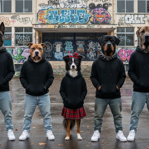 Σκύλοrap από το μέλλον. Ψάξαμε και βρήκαμε ένα μικρό απόσπασμα που μας κίνησε το ενδιαφέρον. Το AI έγραψε, ο ρυθμός γάβγισε! (video)