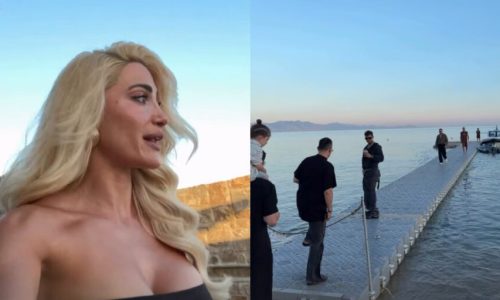 Ιωάννα Τούνη: Σαν σταρ του Χόλιγουντ! Πήγε στον Scorpio της Μυκόνου με θαλάσσιο ταξί για να γλιτώσει την κίνηση (Βίντεο)
