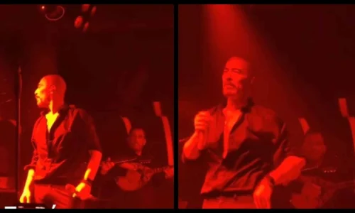 Σάλος με τον Βαλάντη που έφτυσε προς τους μουσικούς του στην πίστα (vid)